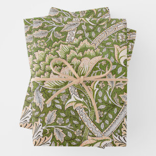 William Morris Windrush Floral Pattern Classic Wrapping Paper Sheet