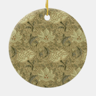 William Morris Windrush Floral Pattern: Vintage Ceramic Tree Decoration