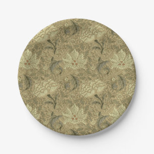 William Morris Windrush Floral Pattern: Vintage Paper Plate