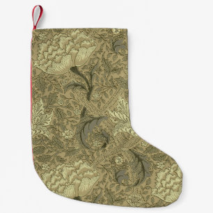 William Morris Windrush Floral Pattern: Vintage Small Christmas Stocking