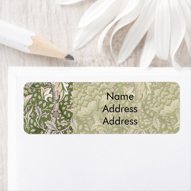 : William Morris Windrush Green Pattern: Vintage (Insitu)