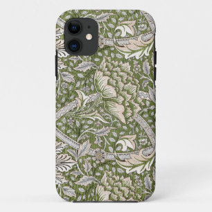 : William Morris Windrush Green Pattern: Vintage iPhone 11 Case