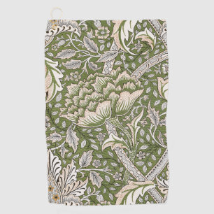 : William Morris Windrush Green Pattern: Vintage Golf Towel