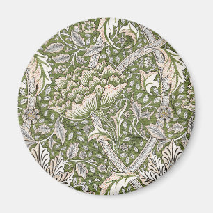 : William Morris Windrush Green Pattern: Vintage Magnet