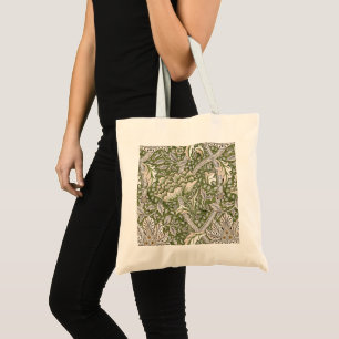 : William Morris Windrush Green Pattern: Vintage Tote Bag