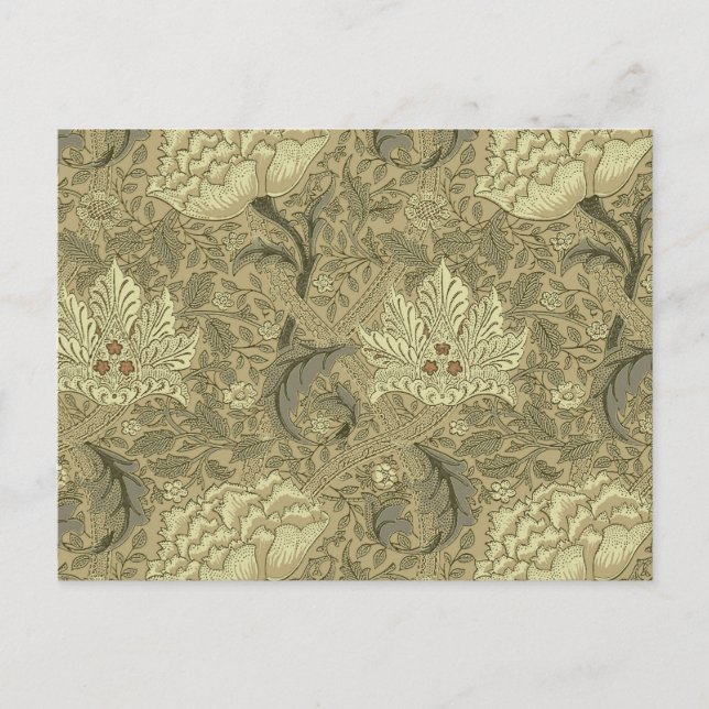 William Morris Windrush Wallpaper Pattern Postcard (Front)