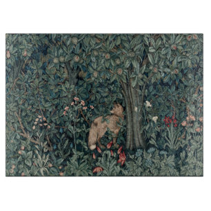 William Morris Woodland Tapestry Fox Cutting Board