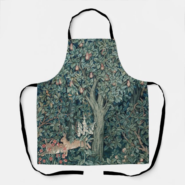 William Morris Woodland Tapestry Rabbits Apron (Front)