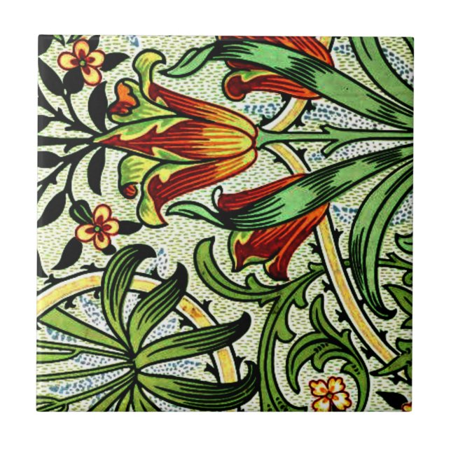 William Morris - Woodland Tile (Front)