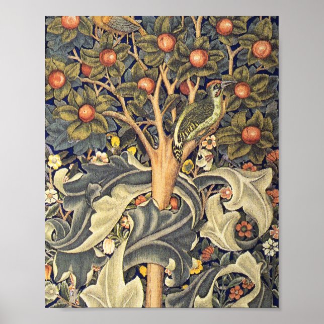 William Morris Woodpecker Pattern Poster (Front)