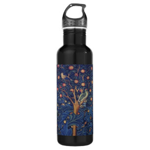William Morris Woodpecker Tapestry Arts & Crafts  710 Ml Water Bottle
