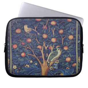 William Morris Woodpecker Tapestry Arts & Crafts Laptop Sleeve