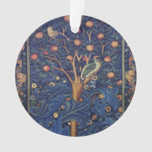 William Morris Woodpecker Tapestry Arts & Crafts  Ornament