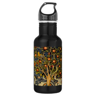 William Morris Woodpecker Tapestry Blue Design 532 Ml Water Bottle