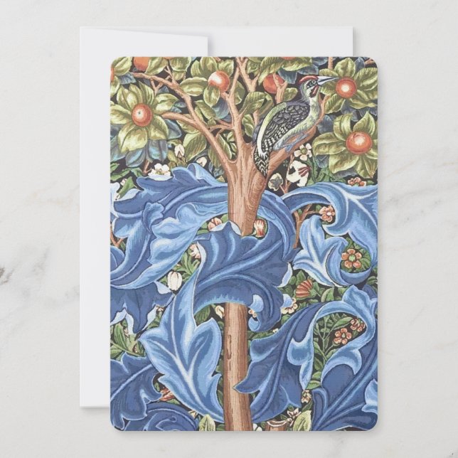 William Morris Woodpecker Tapestry Floral Vintage (Front)