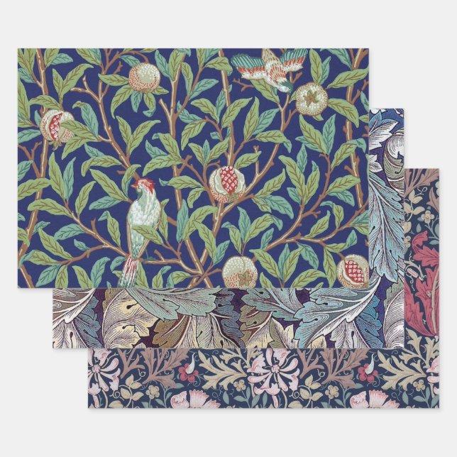 William Morris Wrapping Paper Sheet (Set)