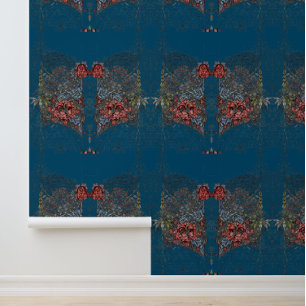 William morris wreath floral textile art wallpaper
