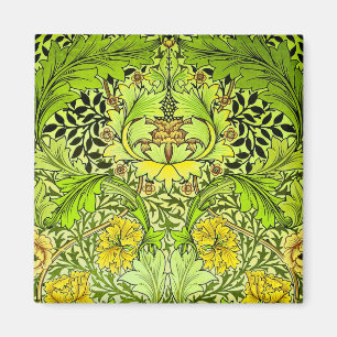 William Morris Yellow & Green Floral Wallpaper Magnet