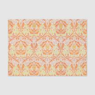 WIlliam Morris Yellow Orange Pattern Vintage Tissue Paper