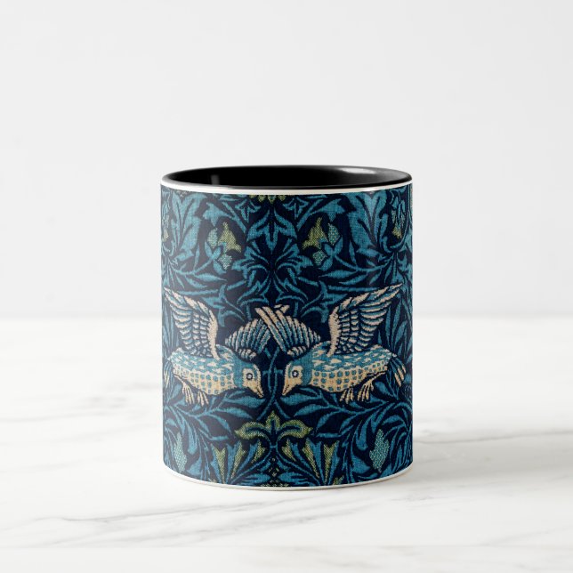 William Morris's (1834-1896) Birds famous pattern. Two-Tone Coffee Mug (Center)