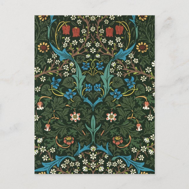 William Morris's (1834-1896) Tulip pattern. Postcard (Front)