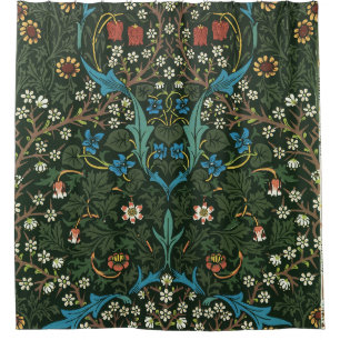 William Morris's (1834-1896) Tulip pattern. Shower Curtain