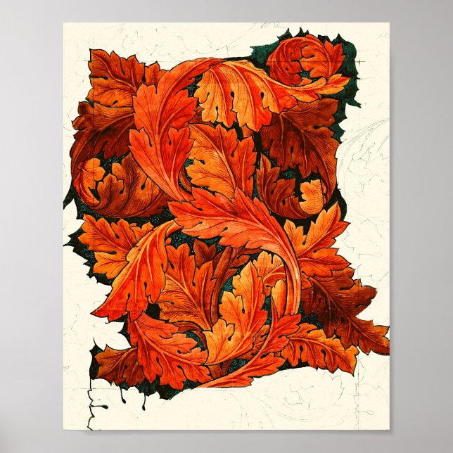 William Morris's Acanthus famous artwork Poster (Front)