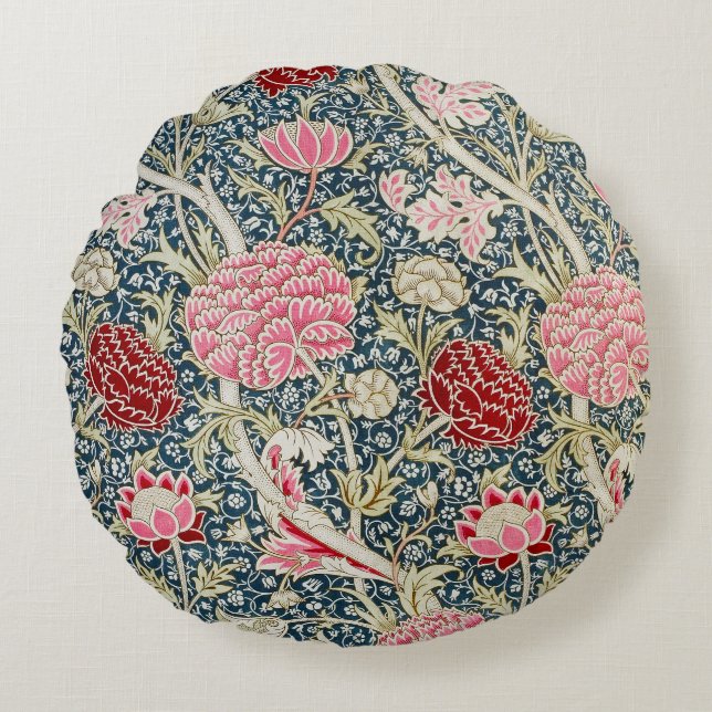 William Morris's Cray (1884–1917) Round Cushion (Front)