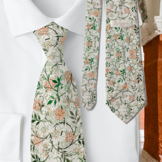 William Morris's Famous Jasmine Floral Pattern Tie