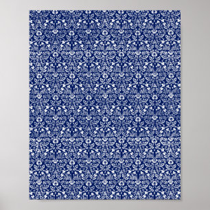 William Morris's famous pattern  eyebright Poster