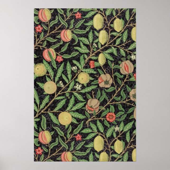 William Morris's Fruit pattern (1862)  Poster (Front)