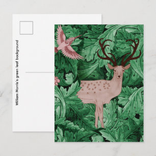 William Morris's green leaf background Postcard