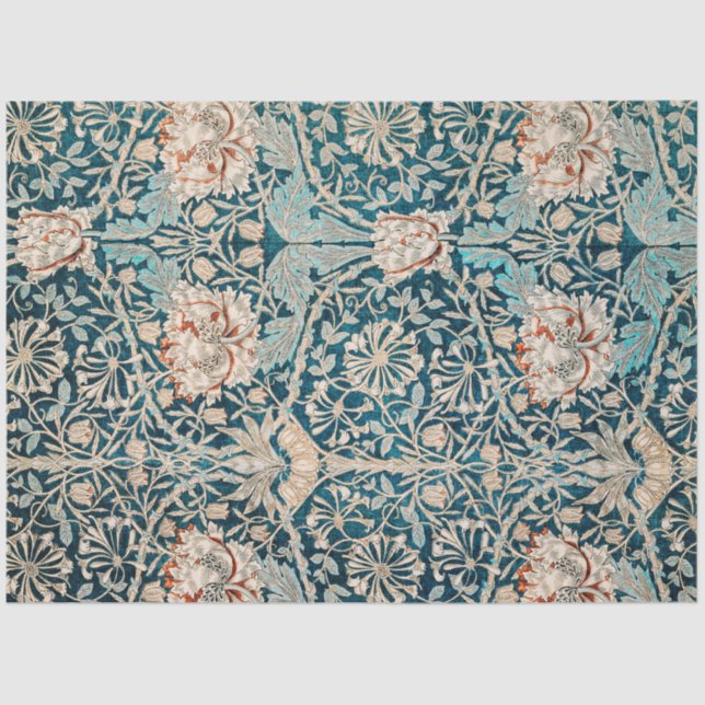 William Morris's Honeysuckle (1876) Famous Pattern Tissue Paper (Front)