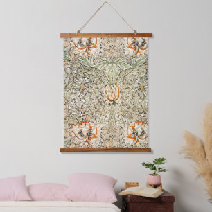 William Morris's Honeysuckle famous pattern Hanging Tapestry
