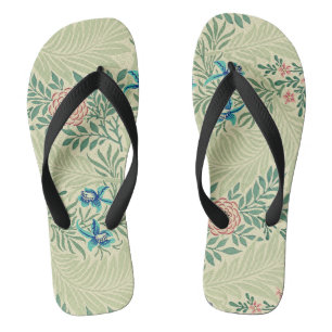 William Morris's Larkspur famous pattern  Flip Flops
