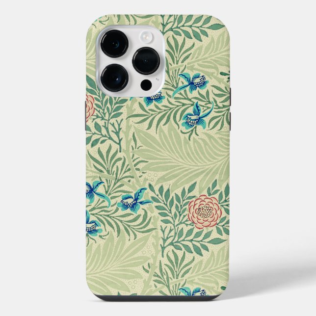William Morris's Larkspur famous pattern    iPhone Case (Back)