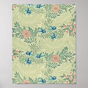 William Morris's Larkspur famous pattern Poster