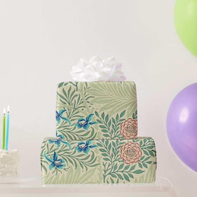 William Morris's Larkspur famous pattern  Wrapping Paper (Party Gifts)