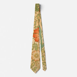 William Morris's Pink and Rose famous pattern  Tie