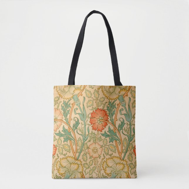 William Morris's Pink and Rose famous pattern  Tote Bag (Front)