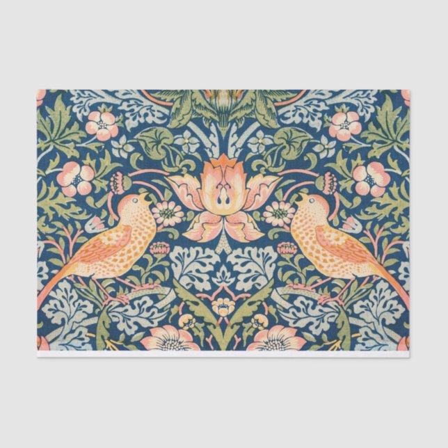 William Morris's Strawberry Thief Tissue Paper (Front)