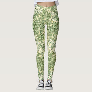 William Morris's Tulip famous pattern Leggings