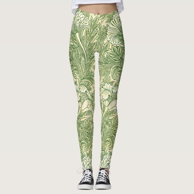 William Morris's Tulip famous pattern Leggings (Front)