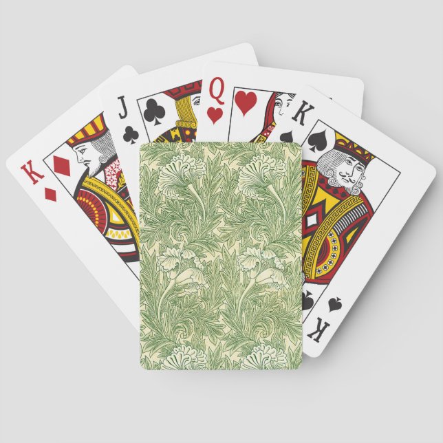 William Morris's Tulip famous pattern   Playing Cards (Back)