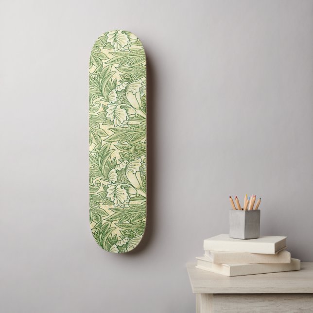 William Morris's Tulip famous pattern Skateboard (Wall Art)
