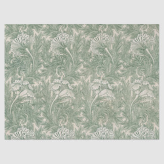 William Morris's Tulip Pattern Green Art Tissue Paper
