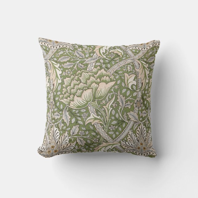 William Morris's Windrush (1917–25) Floral pattern Cushion (Front)