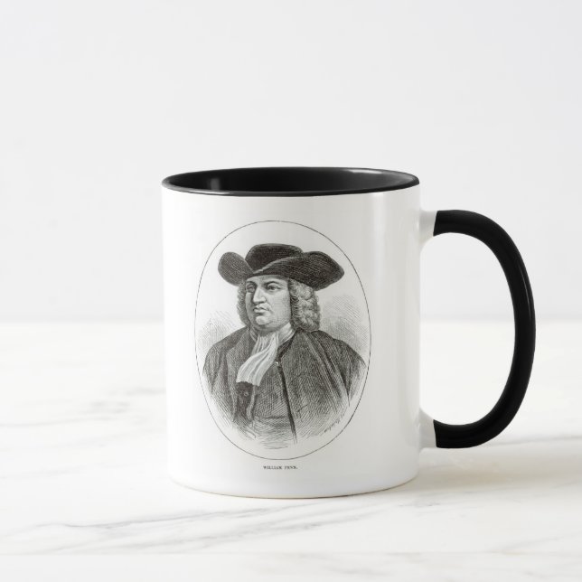 William Penn  engraved by Josiah Wood Whymper Mug (Right)