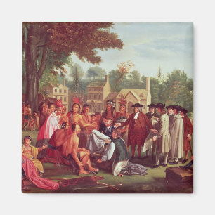 William Penn's Treaty with the Indians in 1683 Magnet