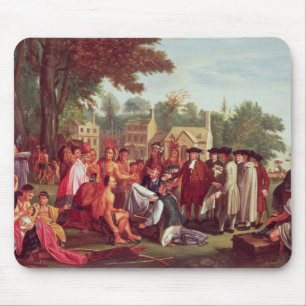 William Penn's Treaty with the Indians in 1683 Mouse Mat